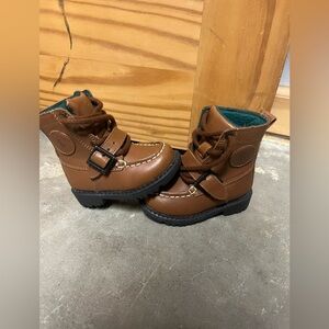 Polo by Ralph Lauren Tan Kids Boots with Buckle